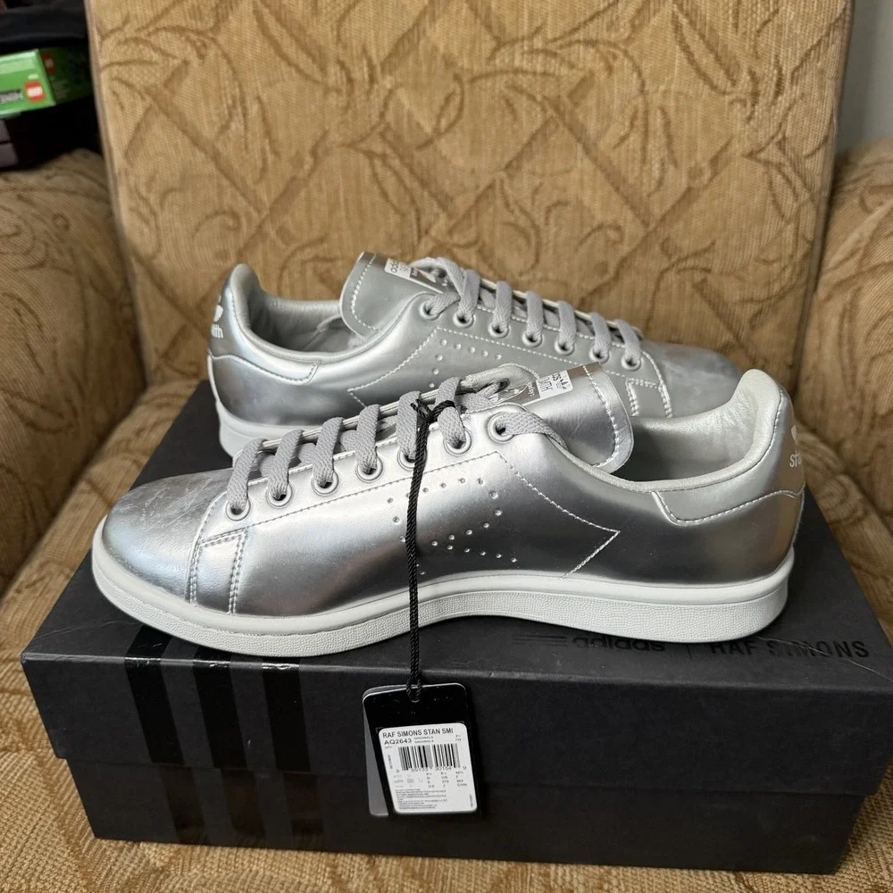 Raf Simons x Stan Smith 'Silver Metallic' AQ2643‎ - Size 9 VNDS!